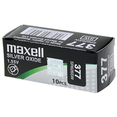 Immagine di Maxell SR0626SW 377 Batterie ossido d&#039;argento. (10 unità)