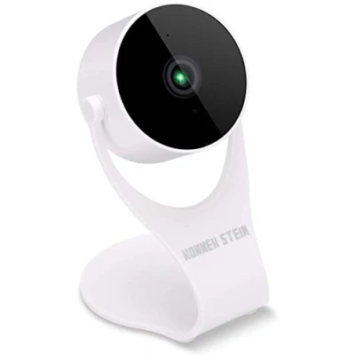 Immagine di Konnek Stein Security Cameras 1080p HD Indoor Wireless Smart Home Camera Detection with Night Vision 2 Way Audio Works Alexa &amp; The Google Assistant White
