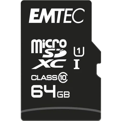Immagine di Emtec ECMSDM64GXC10 Micro SDXC Class 10 UHS I U1