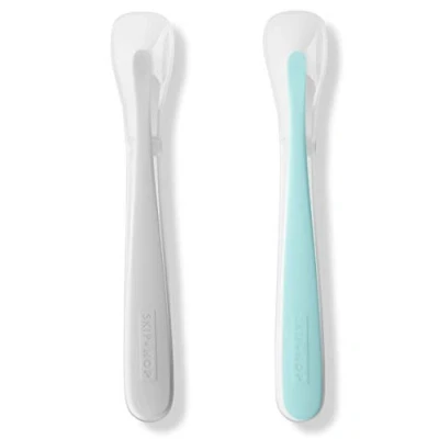 Immagine di Skip Hop 2 Pack Easy Feed Spoons Grey and Soft Teal