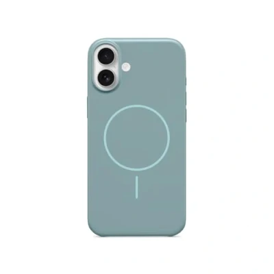 Immagine di Custodia Beats per iPhone 16 Plus protettiva MagSafe, resistente ai graffi, sottile, fodera in microfibra Blu turchese