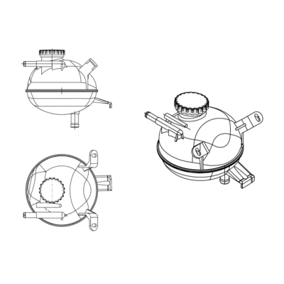 Immagine di NRF 454084 Vaschetta Radiatore con calotta/coperchio OPEL: Corsa B Hatchback