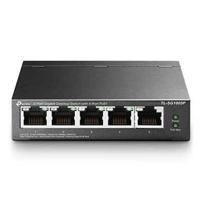 Immagine di SWITCH TP LINK 5 PORTE GIGABIT 4 POE