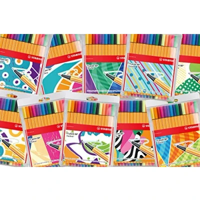 Immagine di Fineliner STABILO point 88 Astuccio con 15 Colori assortiti Just like you Edition