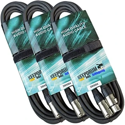 Immagine di Keep Drum dmx004 6 m cavo DMX 3 Pin XLR pezzi