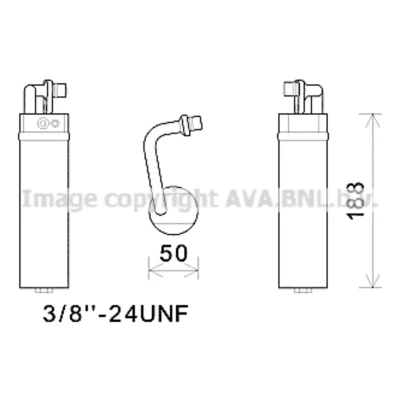 Immagine di PRASCO DND285 Essiccatore Climatizzatore R 134a Alluminio NISSAN: Qashqai / Qashqai+2 I