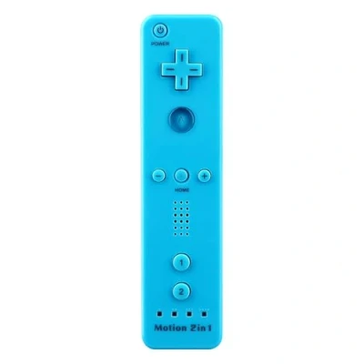 Immagine di OSTENT Controllore Remoto 2 in 1 Costruito Motion Plus per Nintendo Wii/Wii U Console di gioco Colore Blu