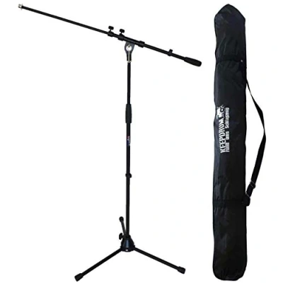 Immagine di Keepdrum MS106 asta per microfono con e base in metallo custodia SB 03, colore: Nero