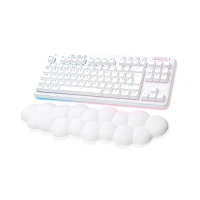 Immagine di Logitech G G715 Tastiera Gaming Wireless con Luce RGB LIGHTSYNC, Velocità Della LUCE, Tactile Switch (Marrone GX) e Supporto Per Tastiera, Compatibile PC Mac Bianco, QWERTY