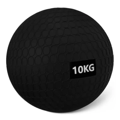 Immagine di Amazon Basics, Palle mediche/slam ball per esercizi, 10 kg, Nero
