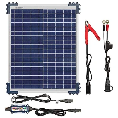Immagine di OptiMate TecMate Solar Duo 20W, TM522 D2, Caricatore e mantenitore Solare ermetico di Carica con Recupero Batteria a Sei Fasi da 12V / 12.8V 1.67A