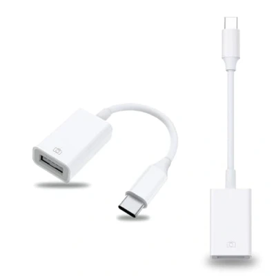 Immagine di ICOVERI adattatore USB 3.0 A C, C maschio Femmina OTG, Thunderbolt 3, per fotocamera, compatibile con dispositivi di tipo (confezione da 2)