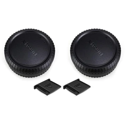Immagine di PROfezzion Copriobiettivo e Posteriore per Fujifilm X T3 T4 T2 S20 S10 T50 T30 T20 T10 T200 T100 PRO3 PRO2 E4 E3 A7 (Confezione da 2)