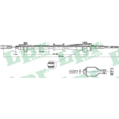 Immagine di LPR C0112C Cavo Frizione