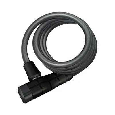 Immagine di Abus Serratura a Spirale Primo 5510K/180 Supporto SCMU per Bicicletta in 10 mm di Spessore, Cavo Flessibile Livello Sicurezza 3 180 cm Nero
