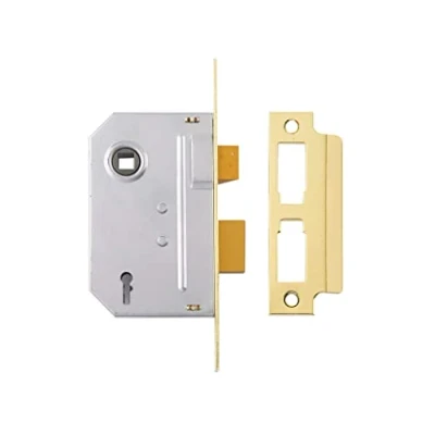 Immagine di Yale P M246 PB 63 2 Leve mortasa di Sicurezza Base, Finitura in Ottone, 2.5 Inch/64 mm