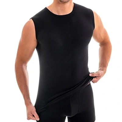 Immagine di HERMKO 3040 3 Canottiere da Uomo a Girocollo, Größe Herren:7 (XXL), Farbe:Nero