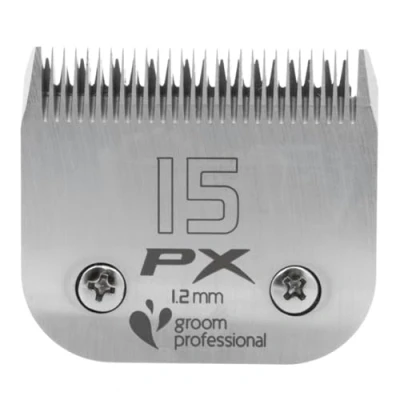 Immagine di GROOM PROFESSIONAL Pro X lama tagliacapelli per toelettatura cani, staccabile, in acciaio temprato, eccellente resistenza all&#039;usura e ottime prestazioni di taglio, ricambio, 15 pezzi