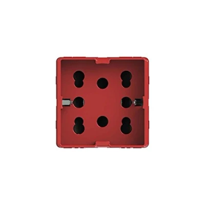 Immagine di 4Box 4B.G20R.H21 Presa Multistandard 1 Schuko o 2 Bipasso Compatibile con Gewiss System, 250 V, Rosso