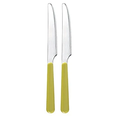 Immagine di Excelsa Set Coltelli in Acciaio Inox, Verde, 2 Pezzi