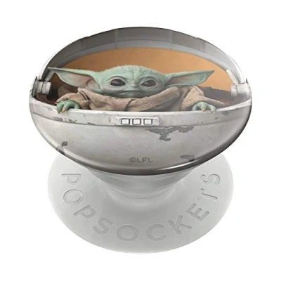 Immagine di PopSockets PopGrip Supporto e Impugnatura per Telefoni Cellulari Tablet con un Top Intercambiabile The Child Pod (Baby Yoda)