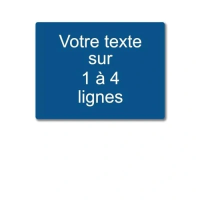 Immagine di Mygoodprice Targa con incisione personalizzata da 1 a 4 righe, 20 x 15 cm, adesiva, colore: Blu scuro