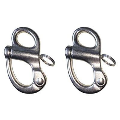 Immagine di Sunload Grillo a scatto con occhio fisso, acciaio inox V4A AISI 316, 2 pezzi (66 mm)