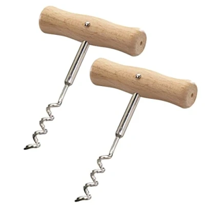 Immagine di Westmark 101222E3 2 Cavatappi Woody, legno, argento/marrone chiaro