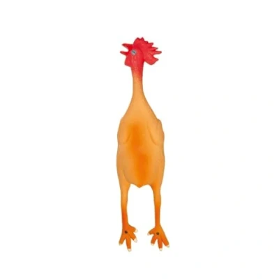 Immagine di Record Gioco in Lattice per Cani Gallina con Squeaker Giocattolo Interattivo Animali Realistica Forma di Materiale Resistente Dimensione: 45 cm