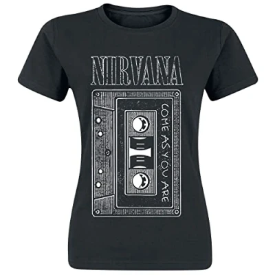 Immagine di Nirvana As You Are Tape Donna T Shirt Nero M 100% Cotone Regular