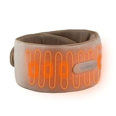 Immagine di TERRAILLON WAIST MASSAGER, Massaggiatore Riscaldato Schiena e Pancia, 2 modalità di massaggio: Vibrazione Compressione, 3 livelli temperatura, ricaricabile via USB C