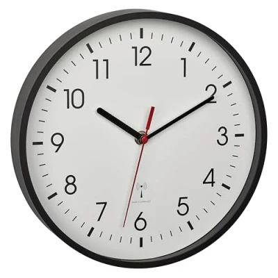 Immagine di TFA Dostmann 60.3550.01 Radiocontrollato Orologio da parete 24.5 cm x 4.2 Nero