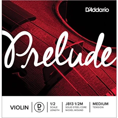 Immagine di D&#039;Addario Prelude Violino a Corda Singola D Stringa 1/2 Scala Tensione Media J813 1/2M 1
