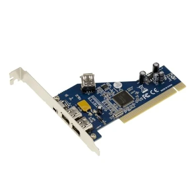 Immagine di KALEA INFORMATIQUE Scheda controller PCI FireWire 400 IEEE1394a a 3 porte con chipset TI TSB43AB23
