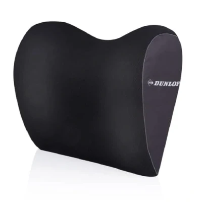 Immagine di Dunlop Supporto cervicale per seggiolino auto, 100% memory foam, universale, colore: Nero