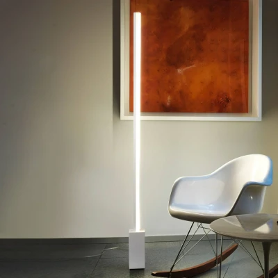 Immagine di LEDS C4 Grok Circ LED da terra, alluminio, con dimmer