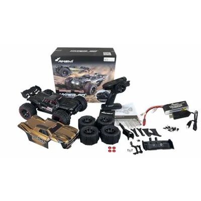 Immagine di Amewi Hyper GO Nero, Oro Brushless 1:14 Automodello Elettrica Truggy 4WD RtR 2,4 GHz
