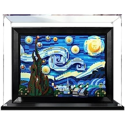 Immagine di Acrilico Vetrina Teca Compatibile con Lego Notte Stellata 21333, Acrylic Display Case Scatola di per 21333 (Modello Non Incluso)
