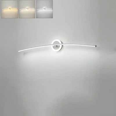 Immagine di Lampada Da Specchio A LED Bagno 80Cm 20W, Parete Dimmerabile Con Luce Specchio, Luminosa IP44, 3000K 6000K, 1600LM, in Alluminio Acrilico, Per Armadi Specchi,Bianca