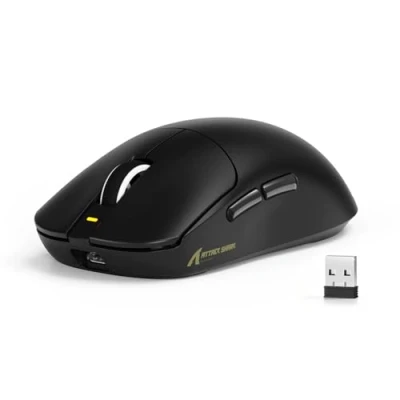 Immagine di MAMBASNAKE X ATTACK SHARK X8SE 55g Mouse da gioco wireless ultraleggero Fino a 25000DPI,sensore PAW3311,Tri mode BT/2.4G/USB C,80 milioni di clic,accelerazione 40G,500mAh,driver web,per Win/Mac Nero