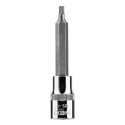 Immagine di NEO TOOLS Serie di bussole 1/2Pollici M5 Acciaio al cromo vanadio, per utensili Spline 08 740