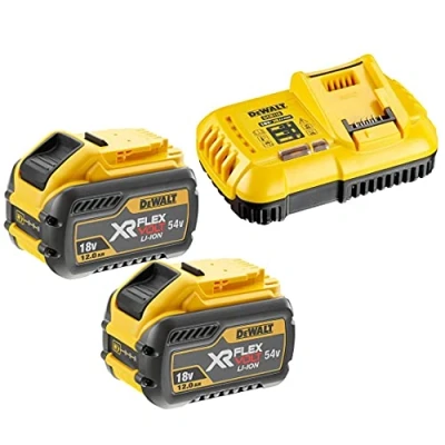 Immagine di 2 batterie Dewalt DCB548 de 18 V / 54 XR Flexvolt 12.0 Ah + DCB118 Flev Volt caricabatterie