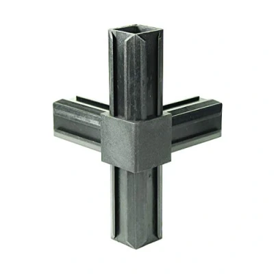Immagine di Alberts 426460 raccordo per tubo XD, a T e ad angolo retto aggiuntivo, plastica, nero, 30 x 2,0 mm, Set da 10