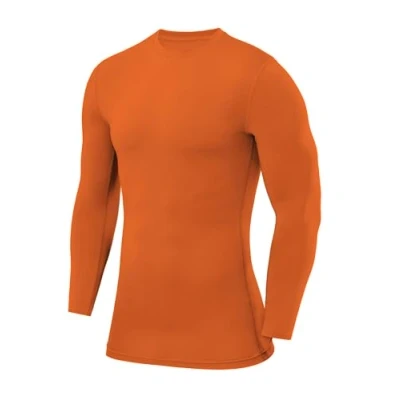 Immagine di PowerLayer Maglia da Uomo e Bambino a Manica Lunga Girocollo Compressione Arancia, S