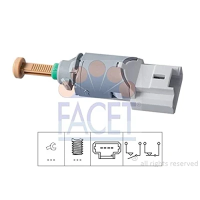 Immagine di FACET 7.1227 Interruttore luce freno meccanico Made in Italy OE Equivalent RENAULT: CLIO 3, Captur, TWINGO 2, DACIA: Sandero I