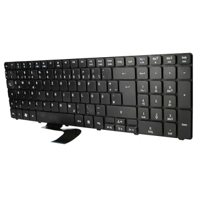 Immagine di vhbw Tastiera Keyboard QWERTZ Compatibile con Acer Aspire 7745G, 7745ZG, 7745Z, 7750G, 8935, 8935G, 8940 Notebook Nero, tastierino numerico