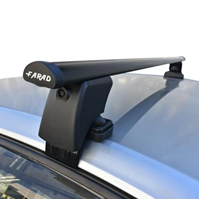 Immagine di Barre portatutto BS + IRON2 per AUDI Q2 (5 porte) dal 2017 in poi, portapacchi acciaio auto senza railing sul tetto