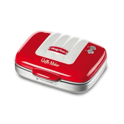 Immagine di Ariete 1973 Waffle Maker Party Time Piastra Elettrica per Piastre Antiaderenti 700 Watt Rosso