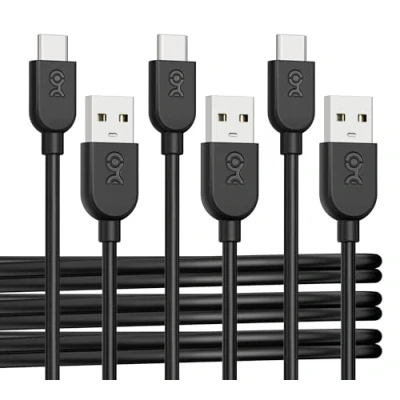 Immagine di Cable Matters Cavo USB C A 0,3m in confezione da 3 con ricarica rapida 3A (cavo di C) nero, compatibile iPhone 15/15 Pro/15 Plus, iPad Pro, Samsung Galaxy S23