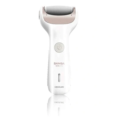 Immagine di Cecotec Lima Elettrica per piedi Bamba SkinCare Pure. Senza fili, 3 dischi intercambiabili, autonomia 100 min, indicatori LED (2 Rulli Intercambiabili)